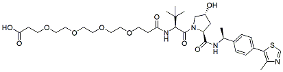 Molecular structure of the compound: (S,R,S)-AHPC-Me-PEG4-acid