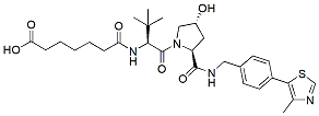Molecular structure of the compound: (S,R,S)-AHPC-amido-C5-acid