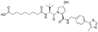 Molecular structure of the compound: (S,R,S)-AHPC-amido-C7-acid