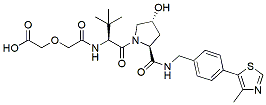 Molecular structure of the compound: (S,R,S)-AHPC-PEG1-CH2CO2H