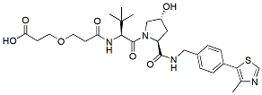 Molecular structure of the compound: VH032 amide-PEG1-acid