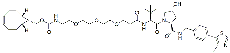 Molecular structure of the compound: (S,R,S)-AHPC-C2-PEG3-BCN