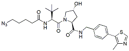 Molecular structure of the compound: (S,R,S)-AHPC-C4-azide