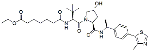 Molecular structure of the compound: (S,R,S)-AHPC-Me-C7 ester