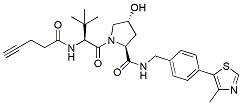 Molecular structure of the compound: (S,R,S)-AHPC-CO-C2-alkyne