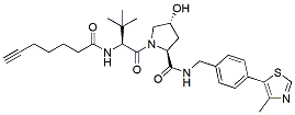 Molecular structure of the compound: (S,R,S)-AHPC-CO-C4-alkyne