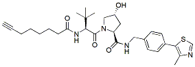 Molecular structure of the compound: (S,R,S)-AHPC-CO-C5-alkyne