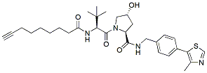 Molecular structure of the compound: (S,R,S)-AHPC-CO-C6-alkyne