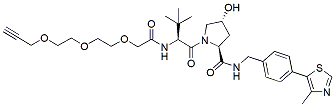 Molecular structure of the compound: VH032-PEG3-acetylene