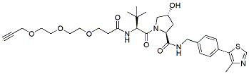Molecular structure of the compound: (S,R,S)-AHPC-CO-PEG3-propargyl