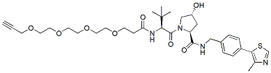 Molecular structure of the compound: (S,R,S)-AHPC-CO-PEG4-propargyl