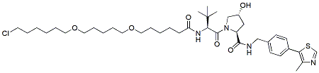 Molecular structure of the compound: (S,R,S)-AHPC-(C3-PEG)2-C6-Cl