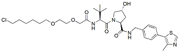 Molecular structure of the compound: (S,R,S)-AHPC-PEG2-C4-Cl