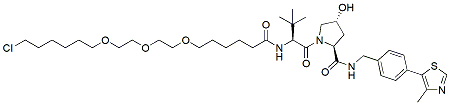 Molecular structure of the compound: (S,R,S)-AHPC-C6-PEG3-C4-Cl