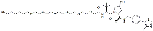 Molecular structure of the compound: (S,R,S)-AHPC-PEG6-C4-Cl