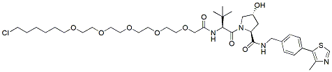 Molecular structure of the compound: VH032-PEG5-C6-Cl