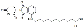 Molecular structure of the compound: Pomalidomide-C10-acid