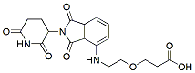 Molecular structure of the compound: Pomalidomide-PEG1-Acid