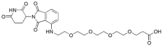 Molecular structure of the compound: Pomalidomide-PEG4-Acid