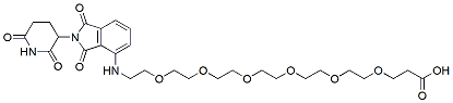 Molecular structure of the compound: Pomalidomide-PEG6-Acid