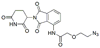 Molecular structure of the compound: Pomalidomide-amido-PEG1-Azide