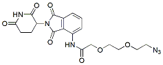 Molecular structure of the compound: Pomalidomide-amido-PEG2-Azide