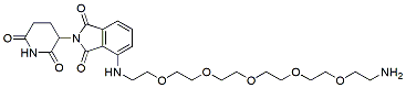 Molecular structure of the compound: Pomalidomide-PEG5-amine, HCl salt