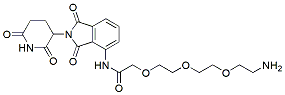 Molecular structure of the compound: Pomalidomide-amido-PEG3-amine, HCl salt