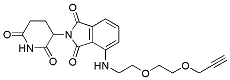 Molecular structure of the compound: Pomalidomide-PEG2-propargyl