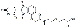 Molecular structure of the compound: Thalidomide-O-acetamide-PEG1-Acid