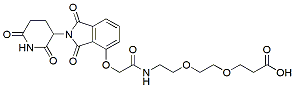 Molecular structure of the compound: Thalidomide-O-acetamide-PEG2-acid