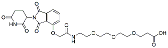 Molecular structure of the compound: Thalidomide-O-acetamide-PEG3-acid