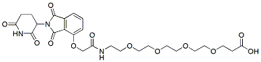 Molecular structure of the compound: Thalidomide-O-acetamide-PEG4-acid