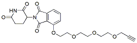 Molecular structure of the compound: Thalidomide-O-PEG3-propargyl
