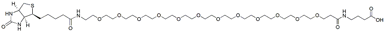 Molecular structure of the compound: Biotin-PEG12-GABA
