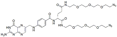 Molecular structure of the compound: Folate-bis(PEG3-azide)