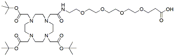 Molecular structure of the compound: DOTA-tris(t-Bu)-Amido-PEG4-acid