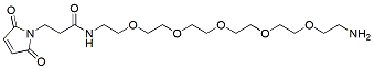 Molecular structure of the compound: Mal-amido-PEG5-amine TFA salt
