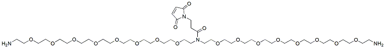 Molecular structure of the compound: N-Mal-N-bis(PEG8-amine), TFA salt