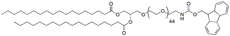 Molecular structure of the compound: Fmoc-NH-PEG45-DSPE