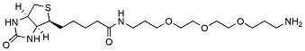 Molecular structure of the compound: Biotin-PEG3-C3-NH2