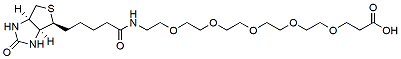 Molecular structure of the compound: Biotin-PEG5-acid