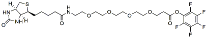 Molecular structure of the compound: Biotin-PEG4-PFP ester