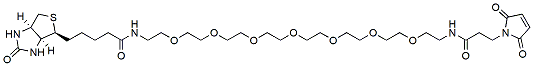Molecular structure of the compound: Biotin-PEG7-Maleimide