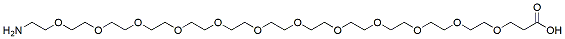 Molecular structure of the compound: Amino-PEG12-acid, HCl salt