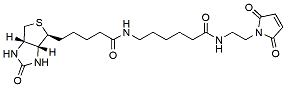Molecular structure of the compound: Biotin-X-maleimide