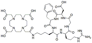Molecular structure of the compound: DOTA-cyclo(RGDfK)