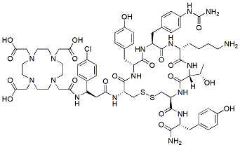 Molecular structure of the compound: DOTA-LM3