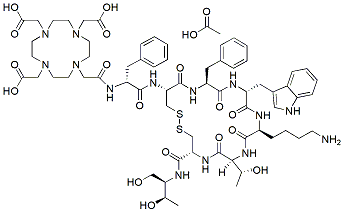 Molecular structure of the compound: DOTA-OCTREOTIDE ACETATE