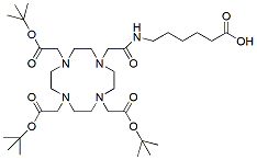Molecular structure of the compound: Ahx-DOTA-tris(t-Bu ester)